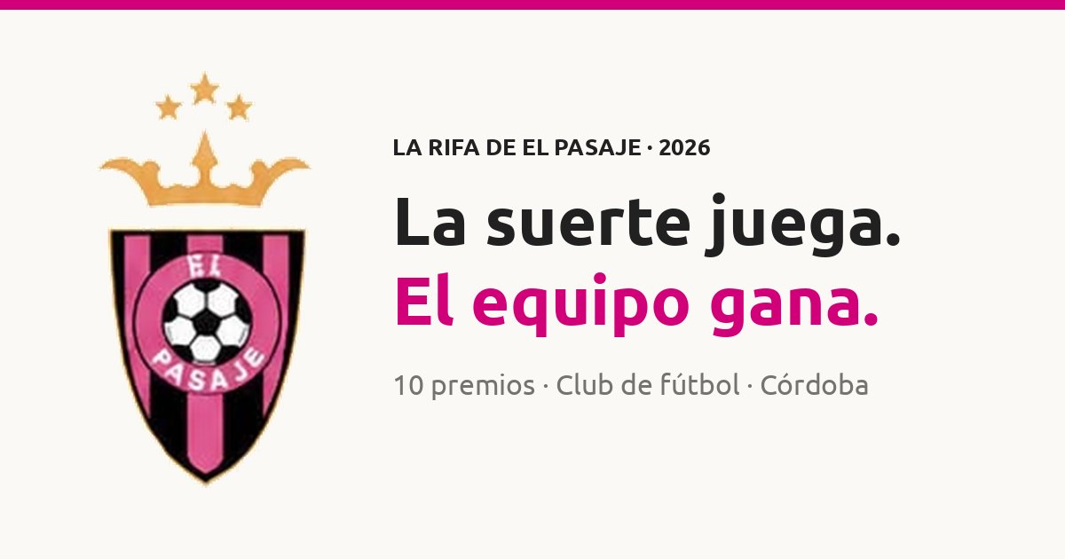 El Pasaje — Live project preview
